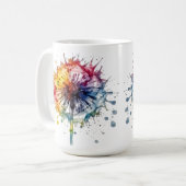Lebhafter Watercolor-Leuchter Kaffeetasse (Vorderseite Links)