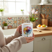 Lebhafter Watercolor-Leuchter Kaffeetasse