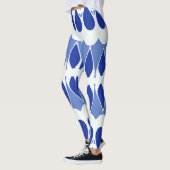 Lebhafter, weißer Klassiker "Ratti_Creative_Arts" Leggings (Links)
