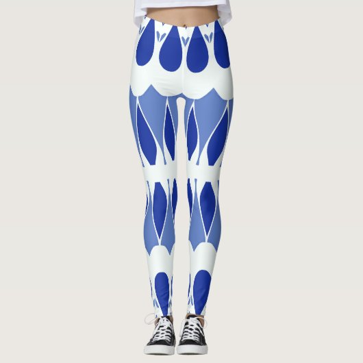 Lebhafter, weißer Klassiker "Ratti_Creative_Arts" Leggings (Vorderseite)