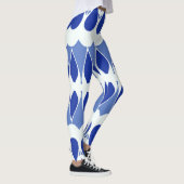 Lebhafter, weißer Klassiker "Ratti_Creative_Arts" Leggings (Rechts)