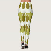 Lebhafter, weißer Klassiker "Ratti_Creative_Arts" Leggings (Rückseite)