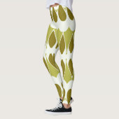 Lebhafter, weißer Klassiker "Ratti_Creative_Arts" Leggings (Links)