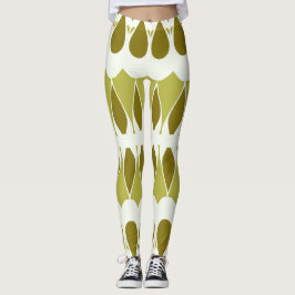 Lebhafter, weißer Klassiker "Ratti_Creative_Arts" Leggings
