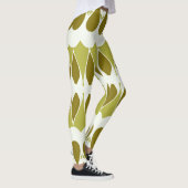 Lebhafter, weißer Klassiker "Ratti_Creative_Arts" Leggings (Rechts)