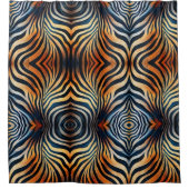 Lebhafter Zebra Print Duschvorhang (Vorderseite)