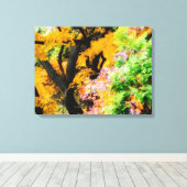 Lebhafter Zen Garden Leinwanddruck (Insitu (Holzboden))