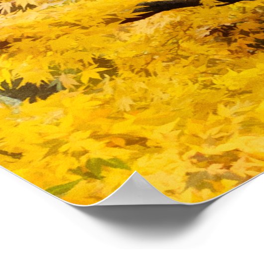 Lebhafter Zen Garden Poster (Ecke)