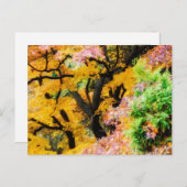 Lebhafter Zen Garden Postkarte (Vorne/Hinten)