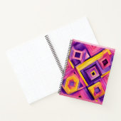 Lebhaftes 3D-geometrisches Notebook Notizblock (Innenseite)