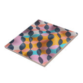 Lebhaftes 3D Petal Geometry Muster in fett Farben Fliese (Seite)