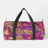 Lebhaftes Abstrakt Duffle Bag (Rückseite)