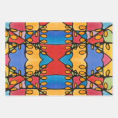 Lebhaftes Abstrakt Geschenkpapier Set (Vorderseite 2)