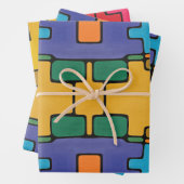 Lebhaftes Abstrakt Geschenkpapier Set (Beispiel)