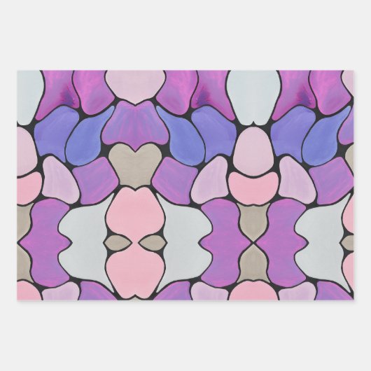 Lebhaftes Abstrakt Geschenkpapier Set (Vorderseite 3)