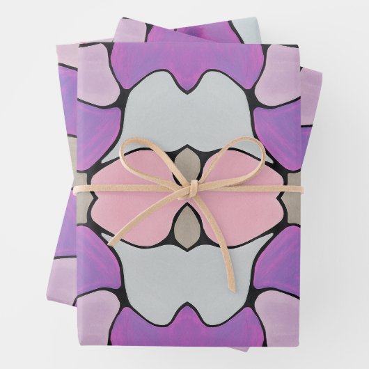 Lebhaftes Abstrakt Geschenkpapier Set (Beispiel)