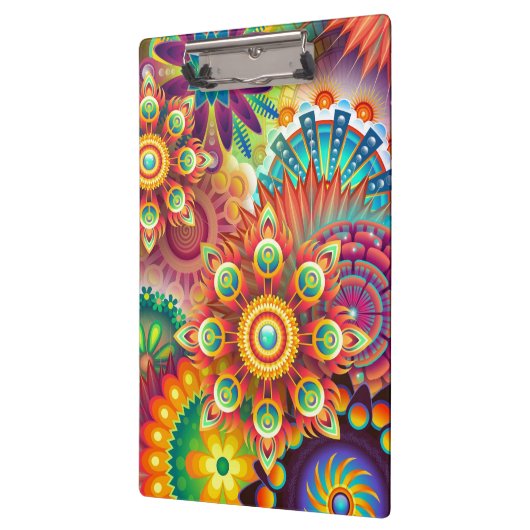 Lebhaftes Abstrakt Klemmbrett (Links)