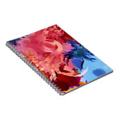 Lebhaftes Abstrakt-kosmisches Swirl-Notebook Notizblock (Rechte Seite)