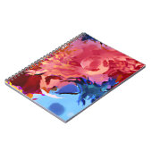 Lebhaftes Abstrakt-kosmisches Swirl-Notebook Notizblock (Linke Seite)
