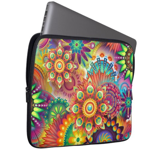 Lebhaftes Abstrakt Laptopschutzhülle (Vorne Rechts)