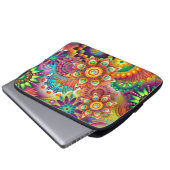 Lebhaftes Abstrakt Laptopschutzhülle (Vorne Knopf)
