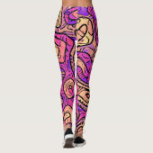 Lebhaftes Abstrakt Leggings (Rückseite)