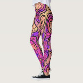 Lebhaftes Abstrakt Leggings (Links)