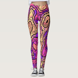Lebhaftes Abstrakt Leggings