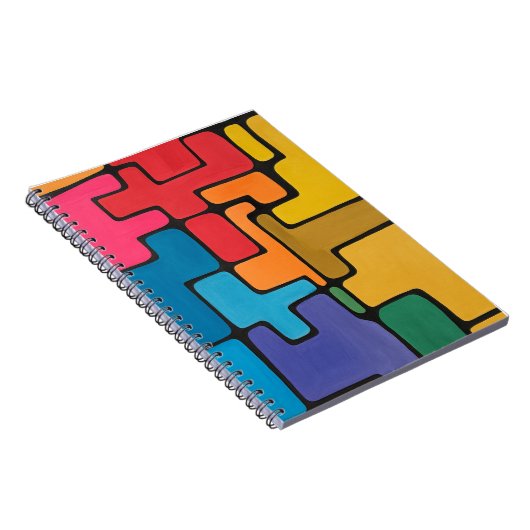 Lebhaftes Abstrakt Notizblock (Rechte Seite)