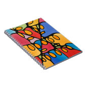 Lebhaftes Abstrakt Notizblock (Rechte Seite)