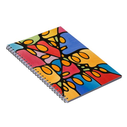 Lebhaftes Abstrakt Notizblock (Rechte Seite)