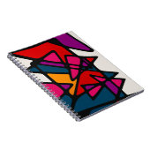 Lebhaftes Abstrakt Notizblock (Rechte Seite)