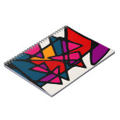 Lebhaftes Abstrakt Notizblock (Linke Seite)