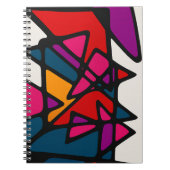 Lebhaftes Abstrakt Notizblock (Vorderseite)