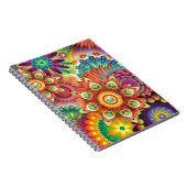 Lebhaftes Abstrakt Notizblock (Rechte Seite)