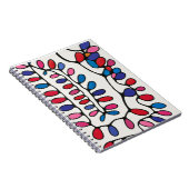 Lebhaftes Abstrakt Notizblock (Rechte Seite)