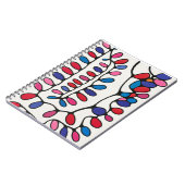 Lebhaftes Abstrakt Notizblock (Linke Seite)