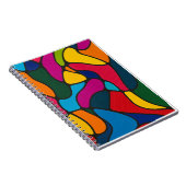 Lebhaftes Abstrakt Notizblock (Rechte Seite)