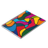 Lebhaftes Abstrakt Notizblock (Linke Seite)