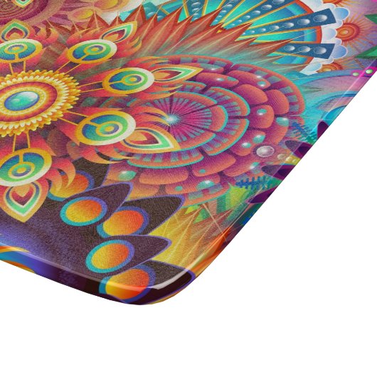 Lebhaftes Abstrakt Schneidebrett (Ecke)