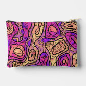 Lebhaftes Abstrakt Zubehörtasche (Rückseite)