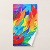 Lebhaftes Abstraktes Ausdrucksbild Badhandtuch Set (Handtuch)