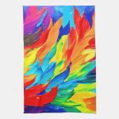 Lebhaftes Abstraktes Ausdrucksbild Geschirrtuch (Vertikal)