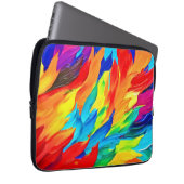 Lebhaftes Abstraktes Ausdrucksbild Laptopschutzhülle (Vorne Rechts)