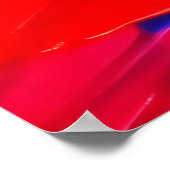 Lebhaftes Abstraktes Ausdrucksbild Poster (Ecke)