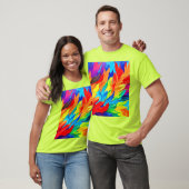 Lebhaftes Abstraktes Ausdrucksbild T-Shirt (Unisex)