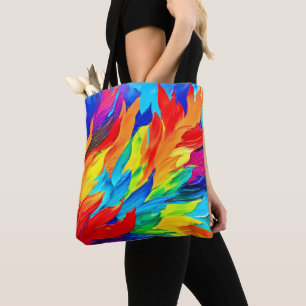 Lebhaftes Abstraktes Ausdrucksbild Tasche