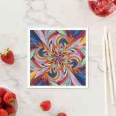 Lebhaftes Abstraktes Bloom - farbenfrohe Wand an W Serviette (Beispiel)