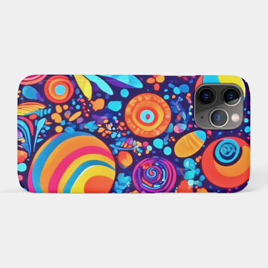 Lebhaftes Abstraktes Blubble-Universum Case-Mate iPhone Hülle (Rückseite (Horizontal))