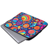 Lebhaftes Abstraktes Blubble-Universum Laptopschutzhülle (Vorne Knopf)